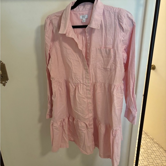 Crown and Ivy Long Sleeve Button Up Dress - Picture 2 of 4